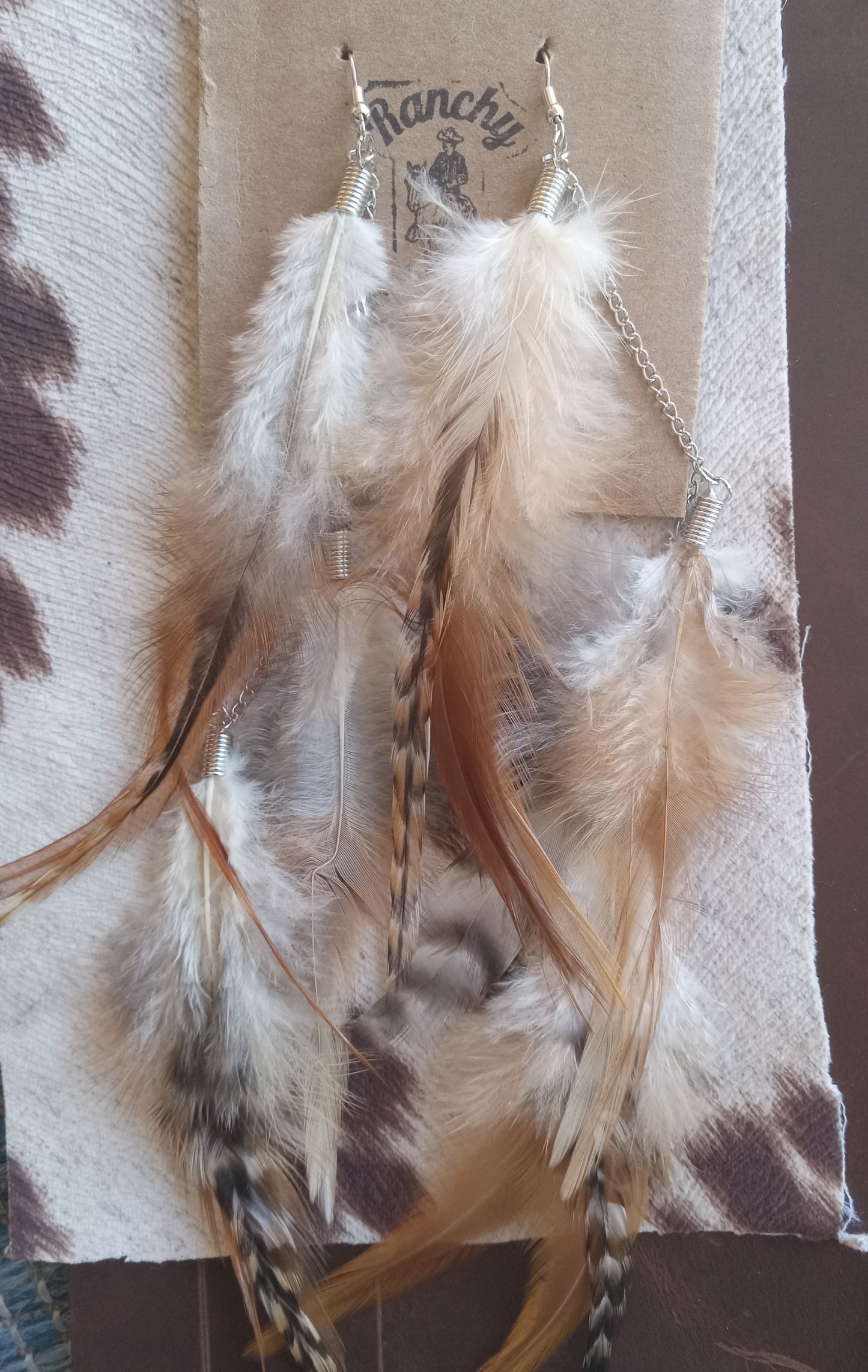 Long Tassel Feather Earrings #1112