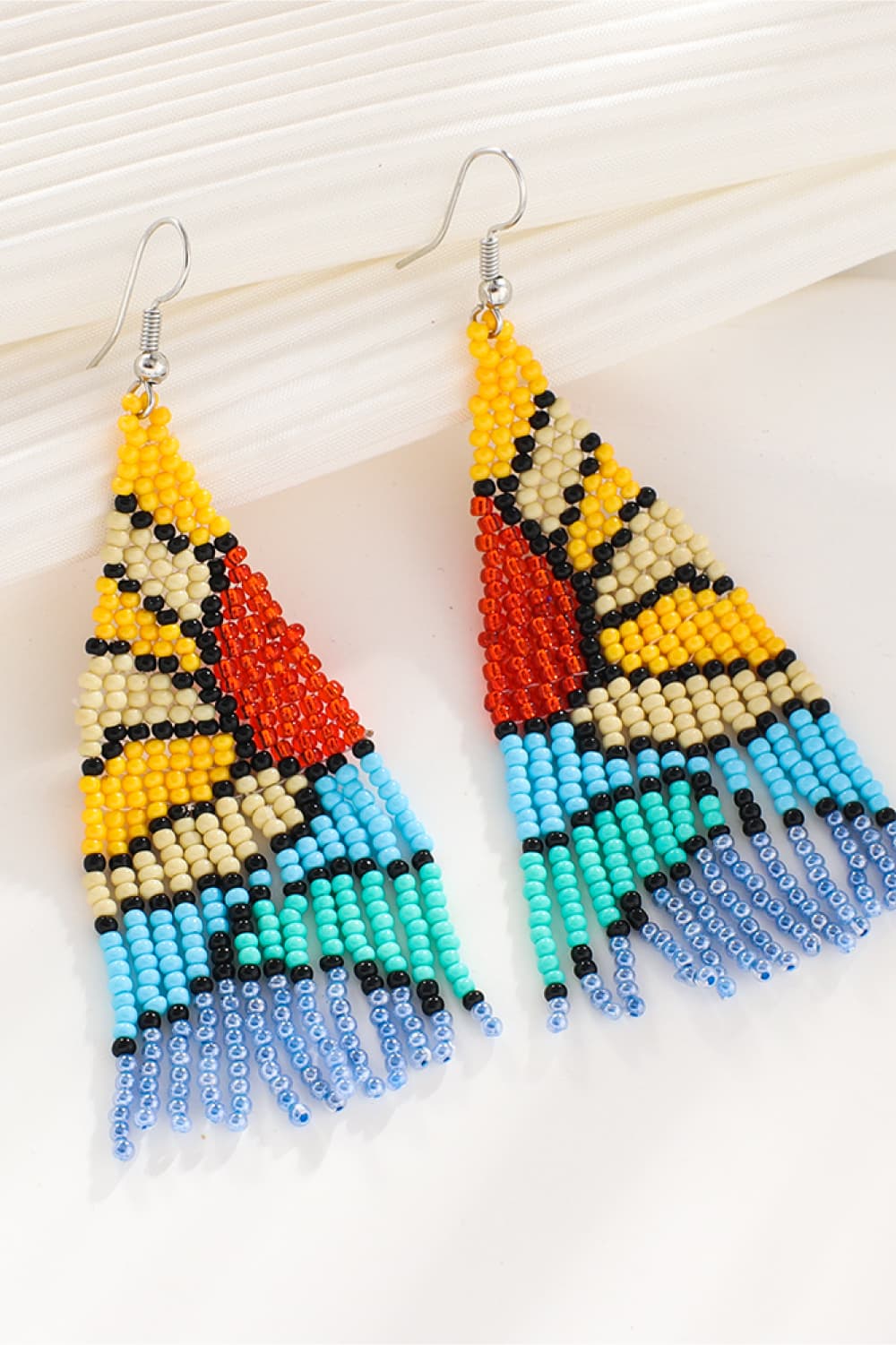 Ride Em' Cowgirl Long Beaded Dangle Earrings