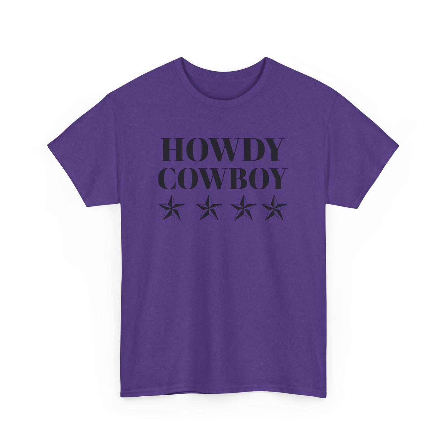 Howdy Cowboy Heavy Cotton T-Shirt