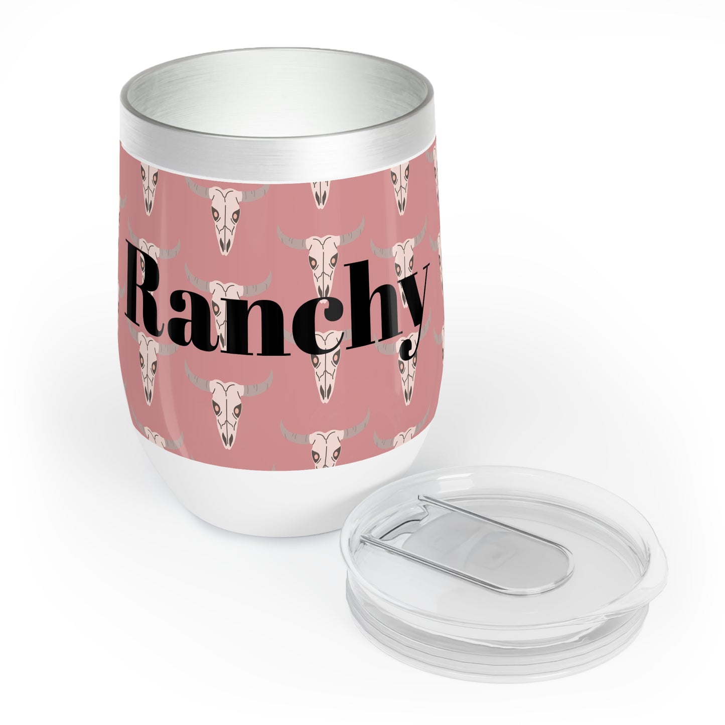 Ranchy Skull Wine Tumbler