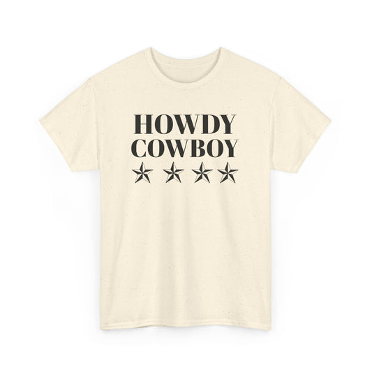 Howdy Cowboy Heavy Cotton T-Shirt