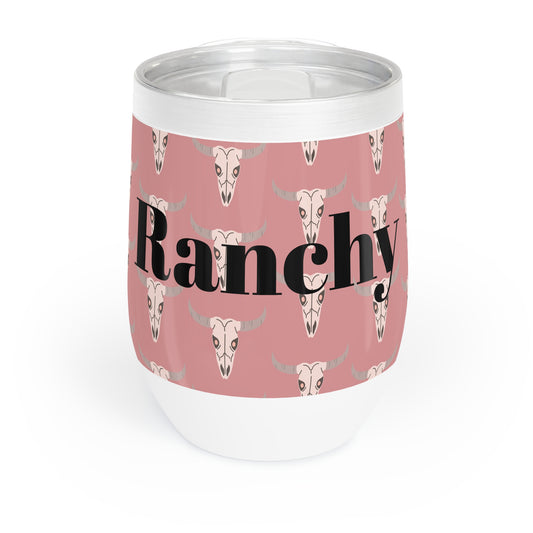 Ranchy Skull Wine Tumbler