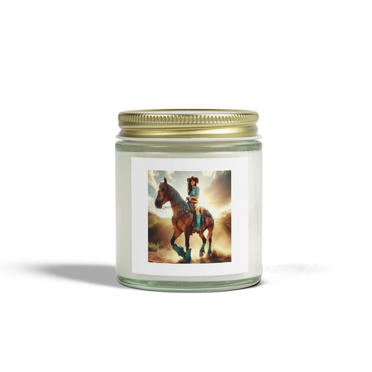 Ride Em' Cowgirl Coconut Apricot Wax Candle (4oz)