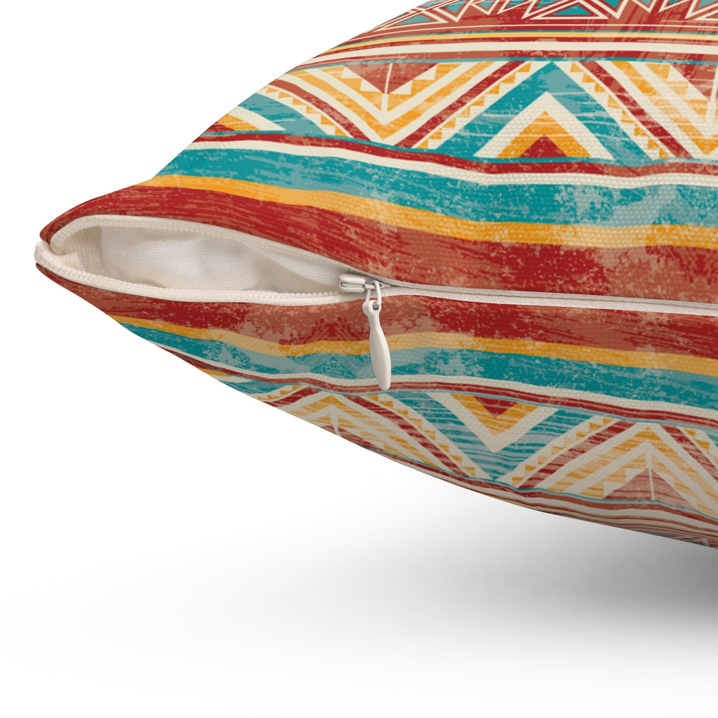 Washed Aztec Pattern Throw Pillow