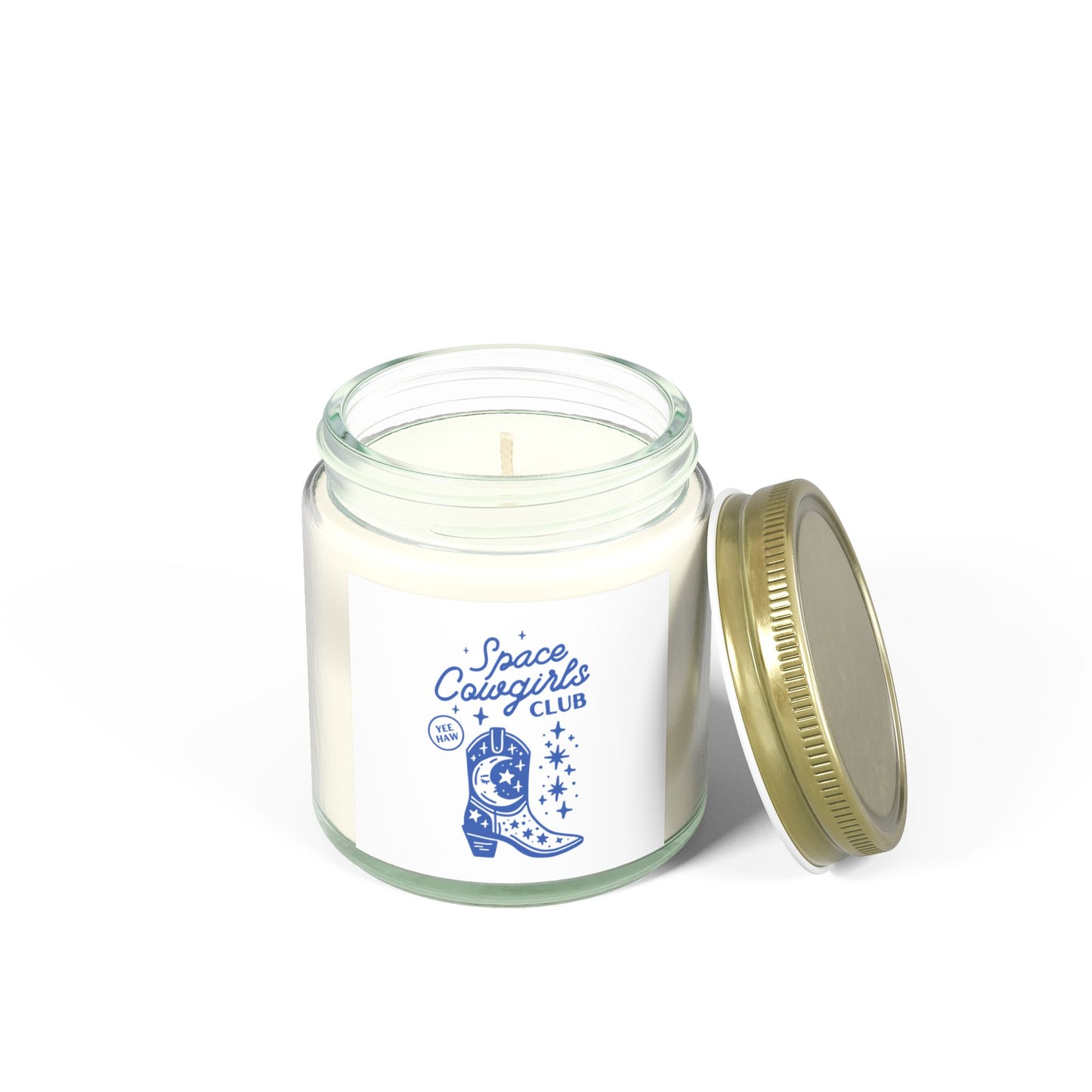 Space Cowgirls Club Scented Candle - Coconut Apricot Wax