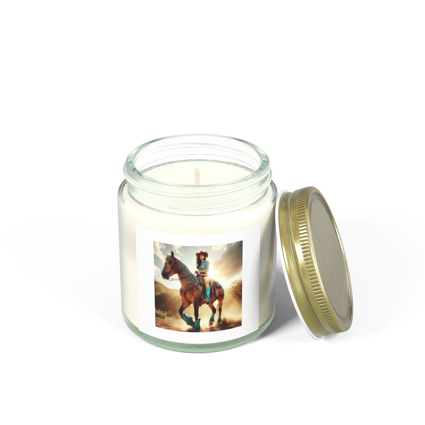 Ride Em' Cowgirl Coconut Apricot Wax Candle (4oz)