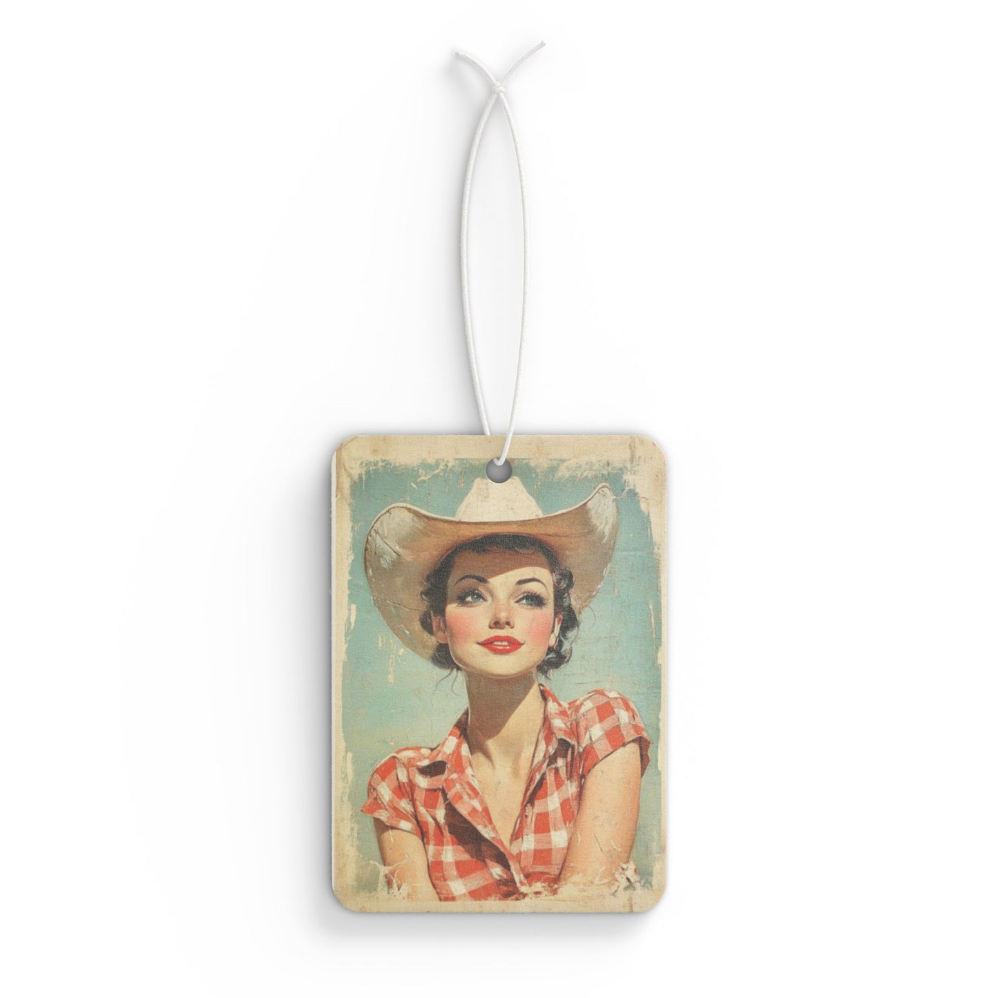 Vintage Cowgirl Car Air Freshener