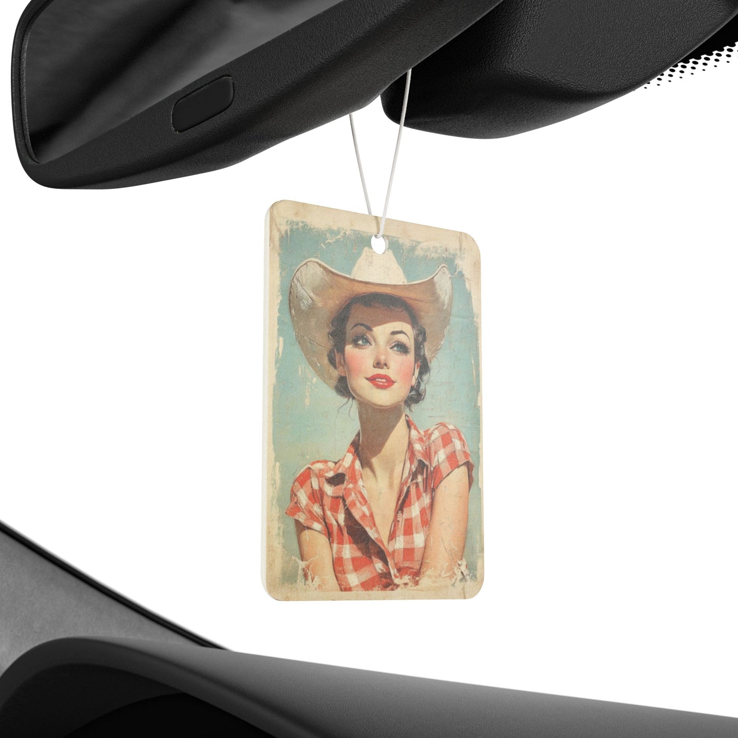 Vintage Cowgirl Car Air Freshener