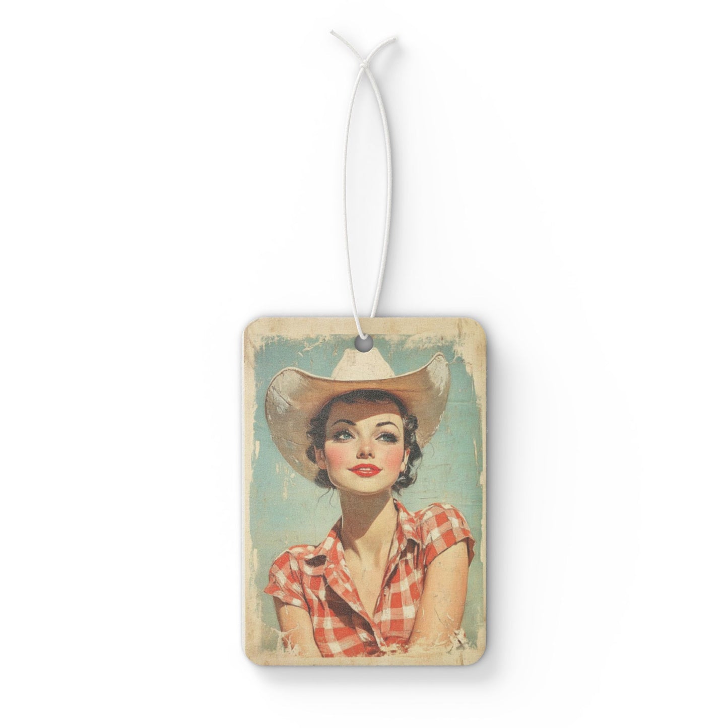 Vintage Cowgirl Car Air Freshener