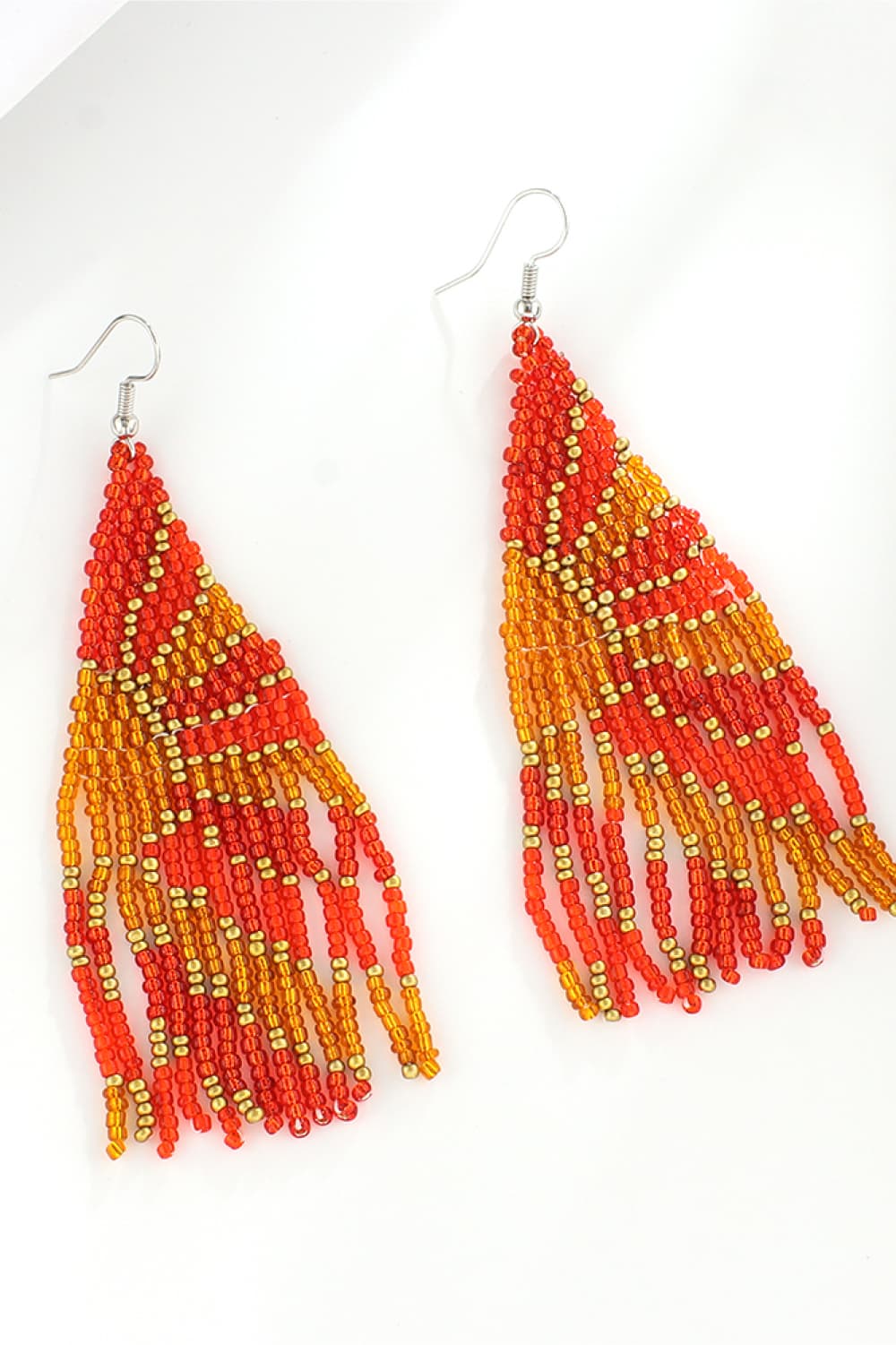 Ride Em' Cowgirl Long Beaded Dangle Earrings