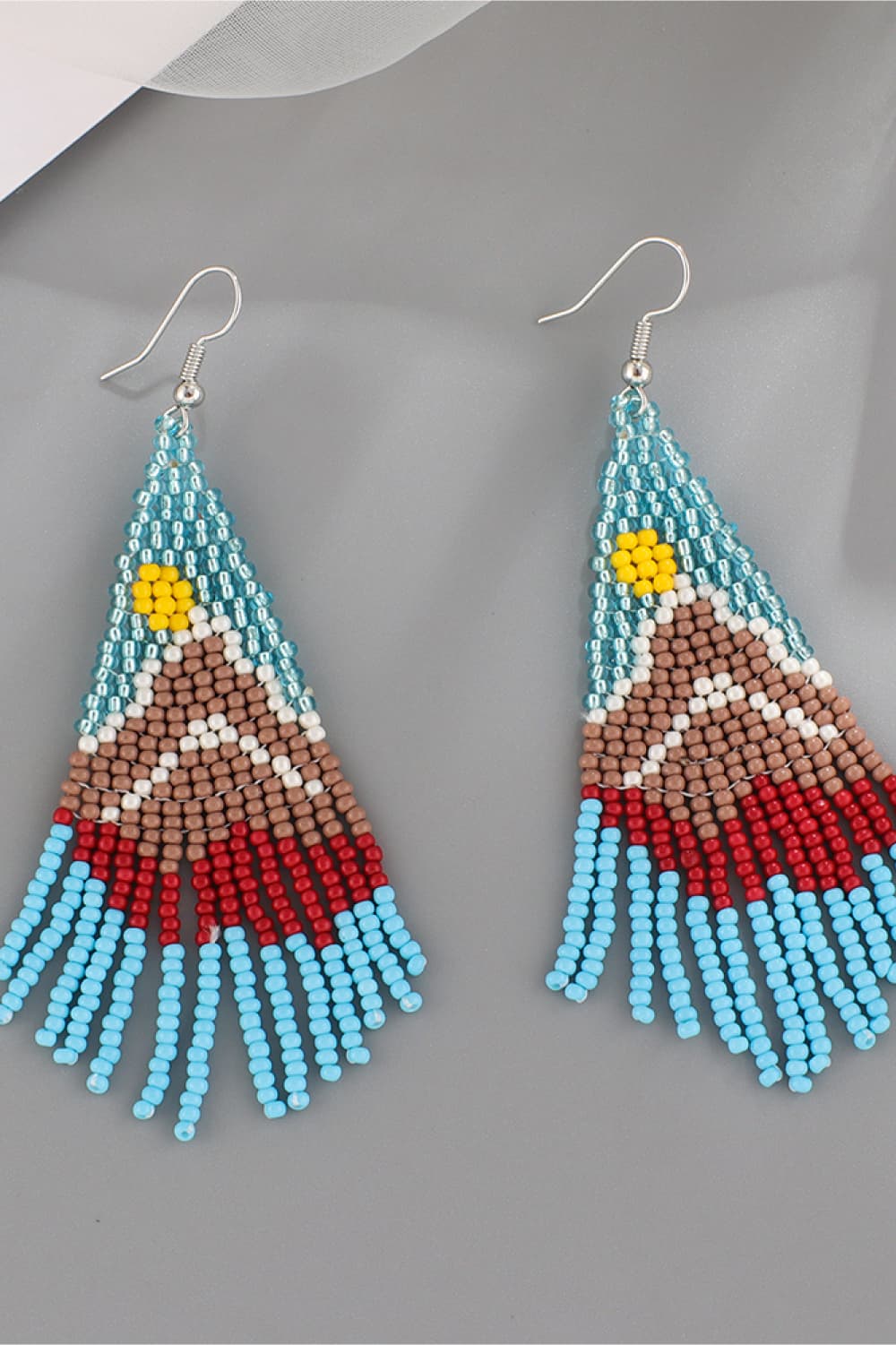 Ride Em' Cowgirl Long Beaded Dangle Earrings