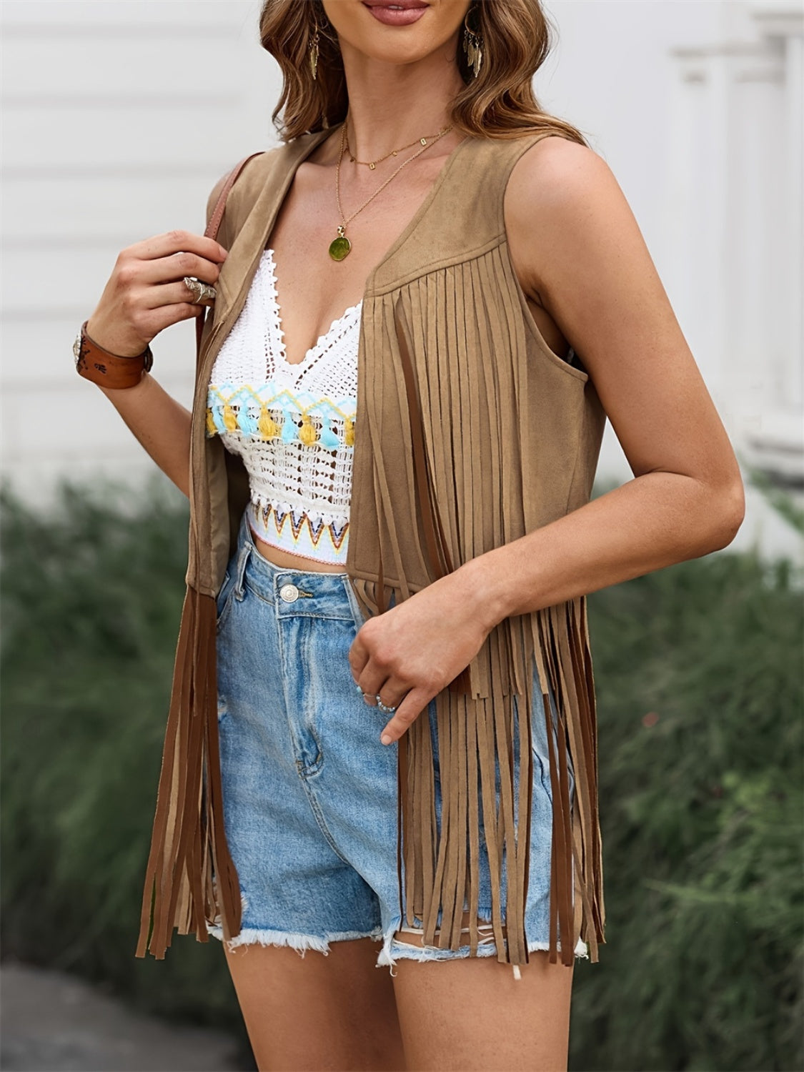 Six Shooter Fringe Vest