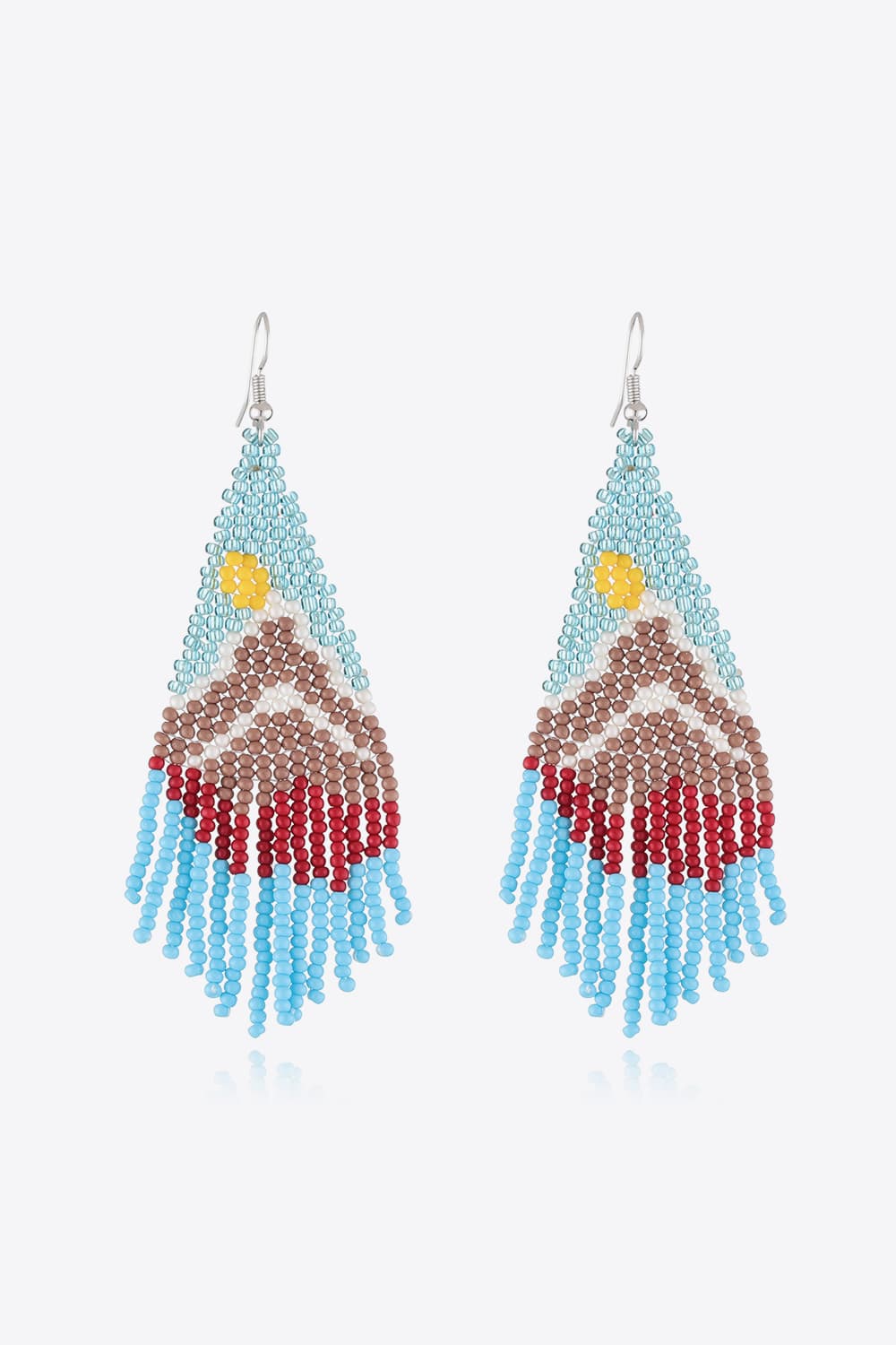 Ride Em' Cowgirl Long Beaded Dangle Earrings