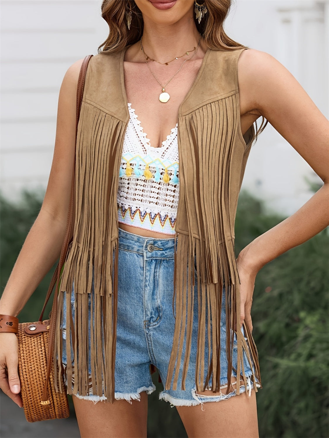 Six Shooter Fringe Vest