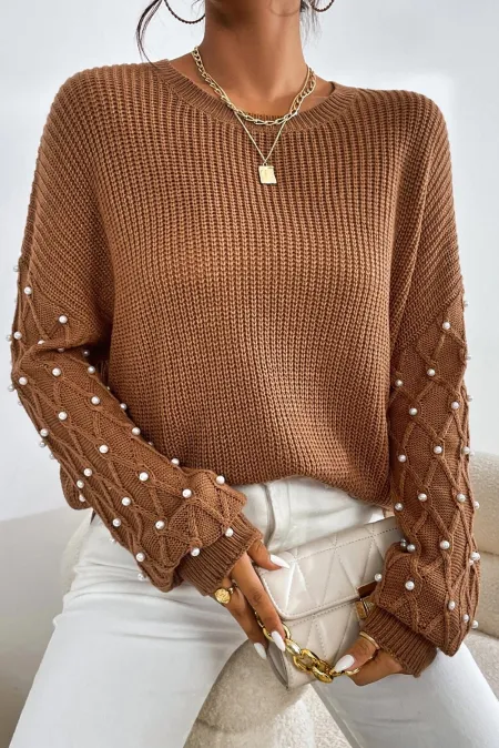 Tombstone Pearl Detail Sweater