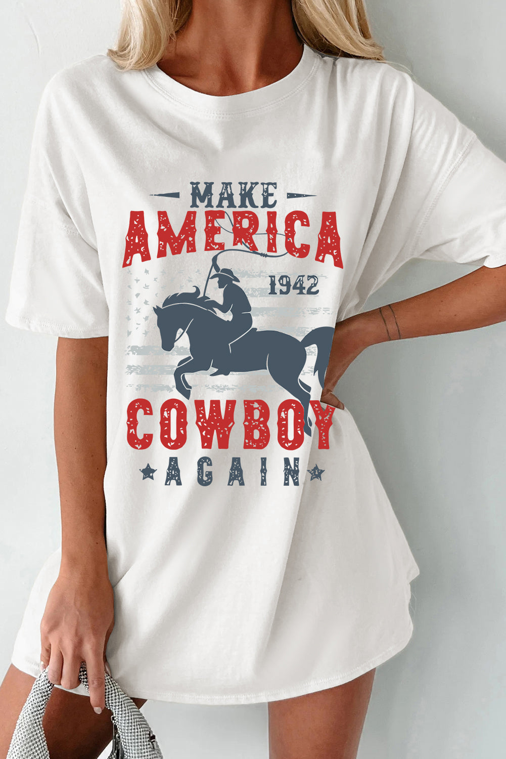 Make America Cowboy T-Shirt Dress