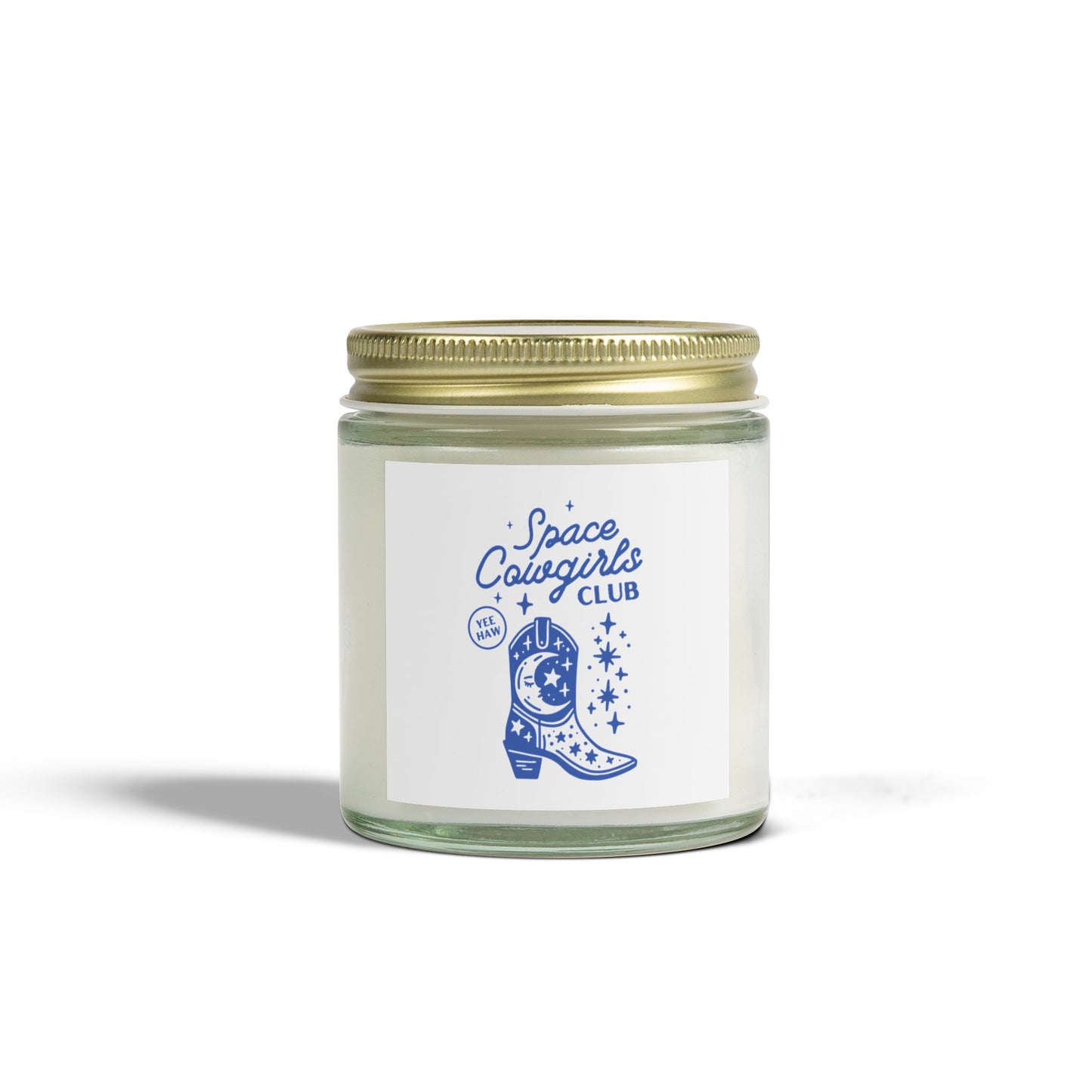 Space Cowgirls Club Scented Candle - Coconut Apricot Wax