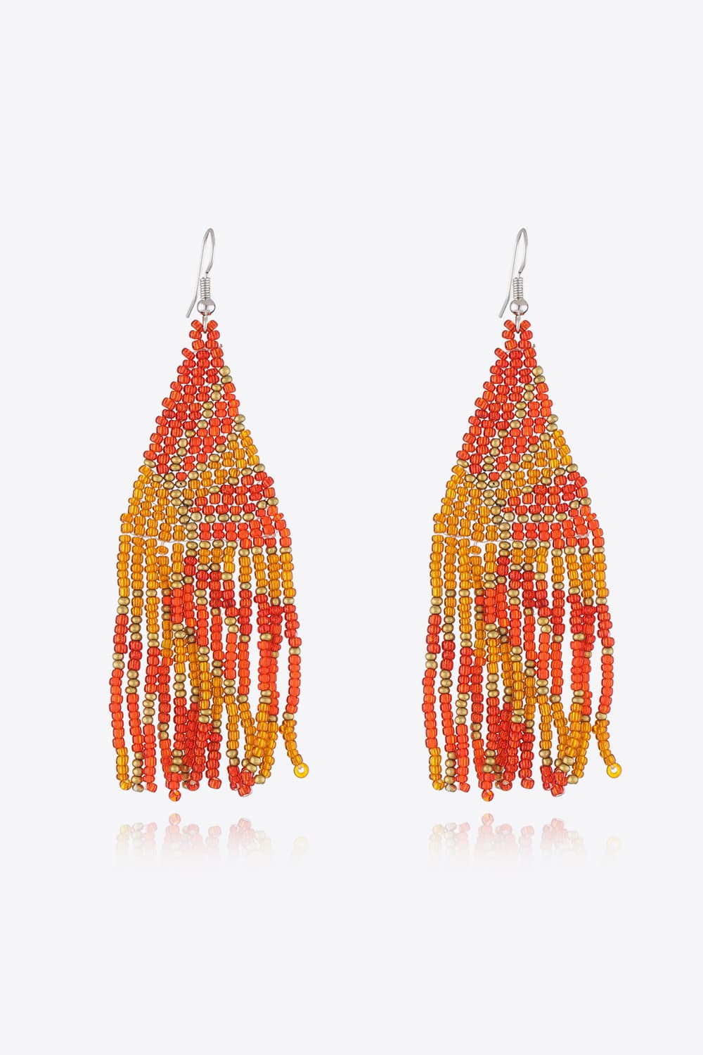 Ride Em' Cowgirl Long Beaded Dangle Earrings