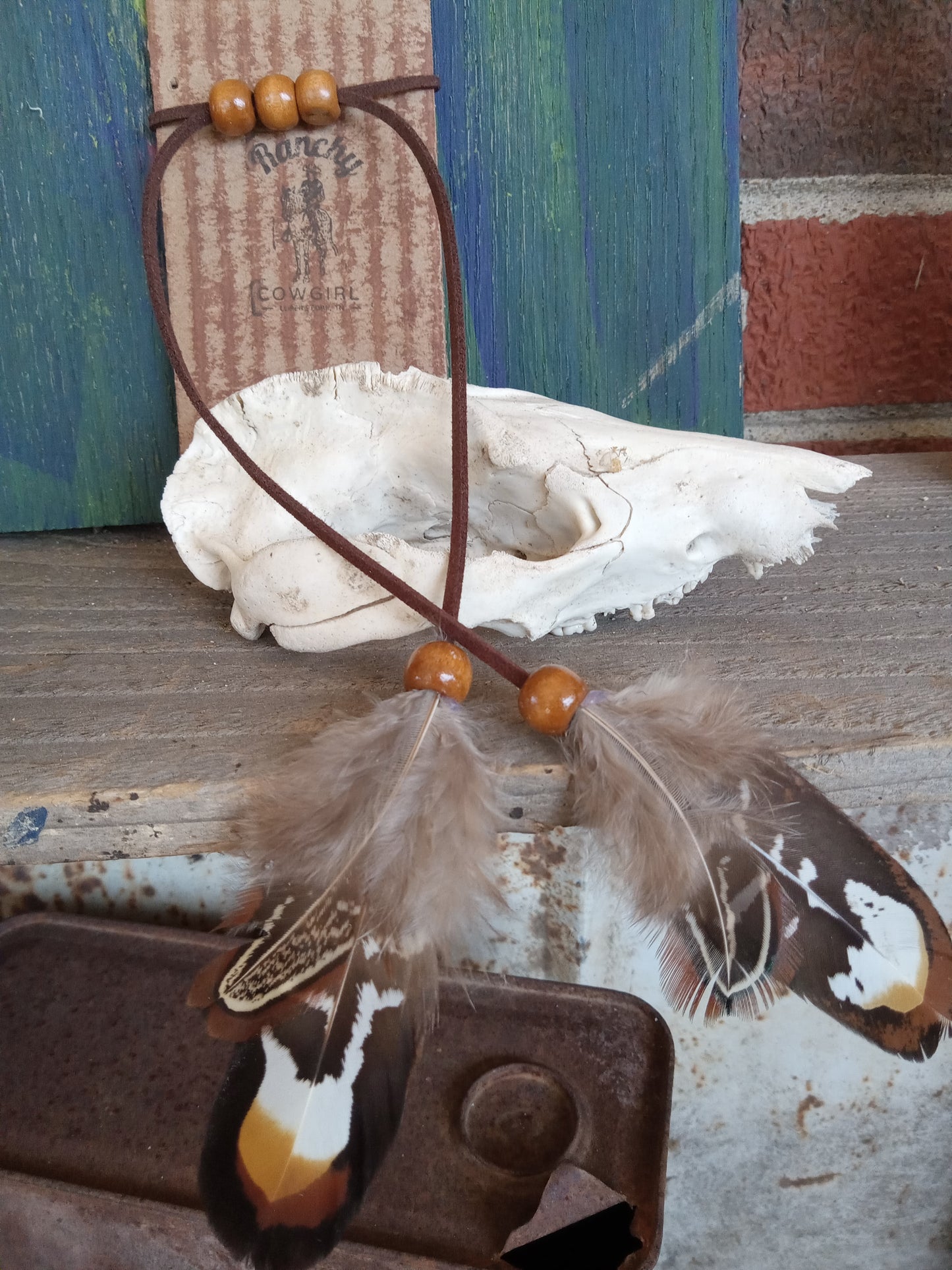 Feather Ponytail Tie