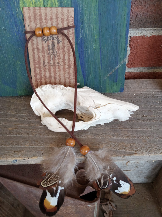 Feather Ponytail Tie