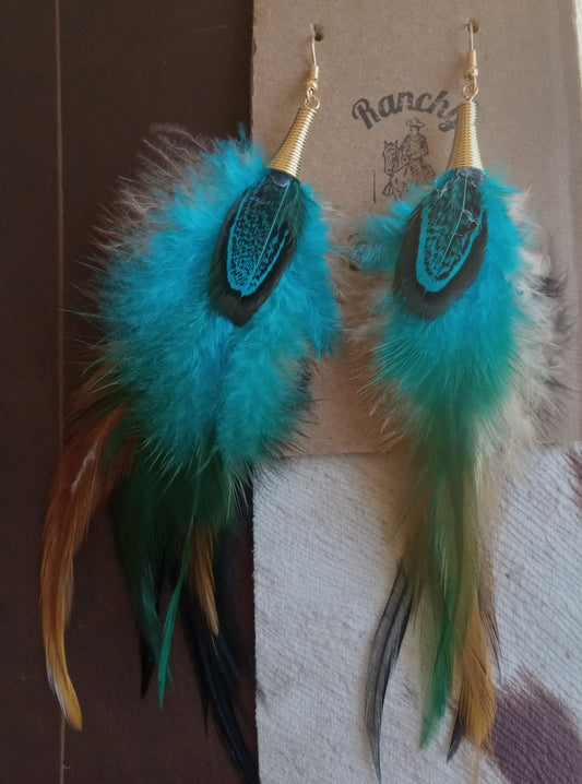 Feather Dangle Earrings #1110
